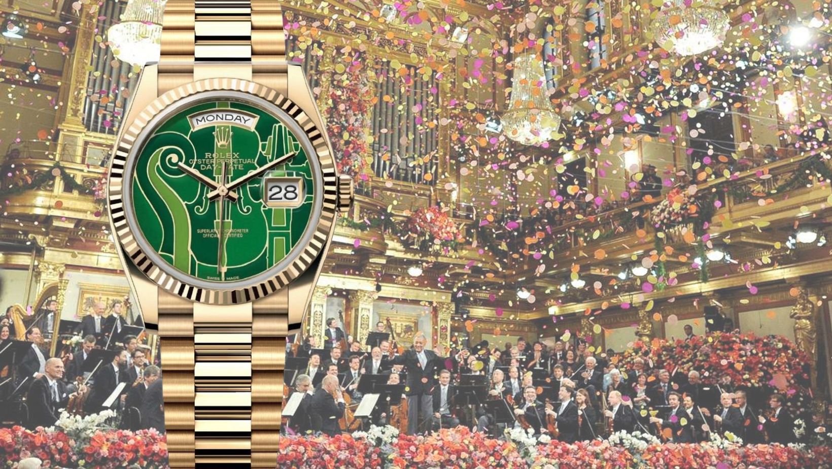 Rolex celebrates 2024 with Vienna Concert and a new Day Date dial