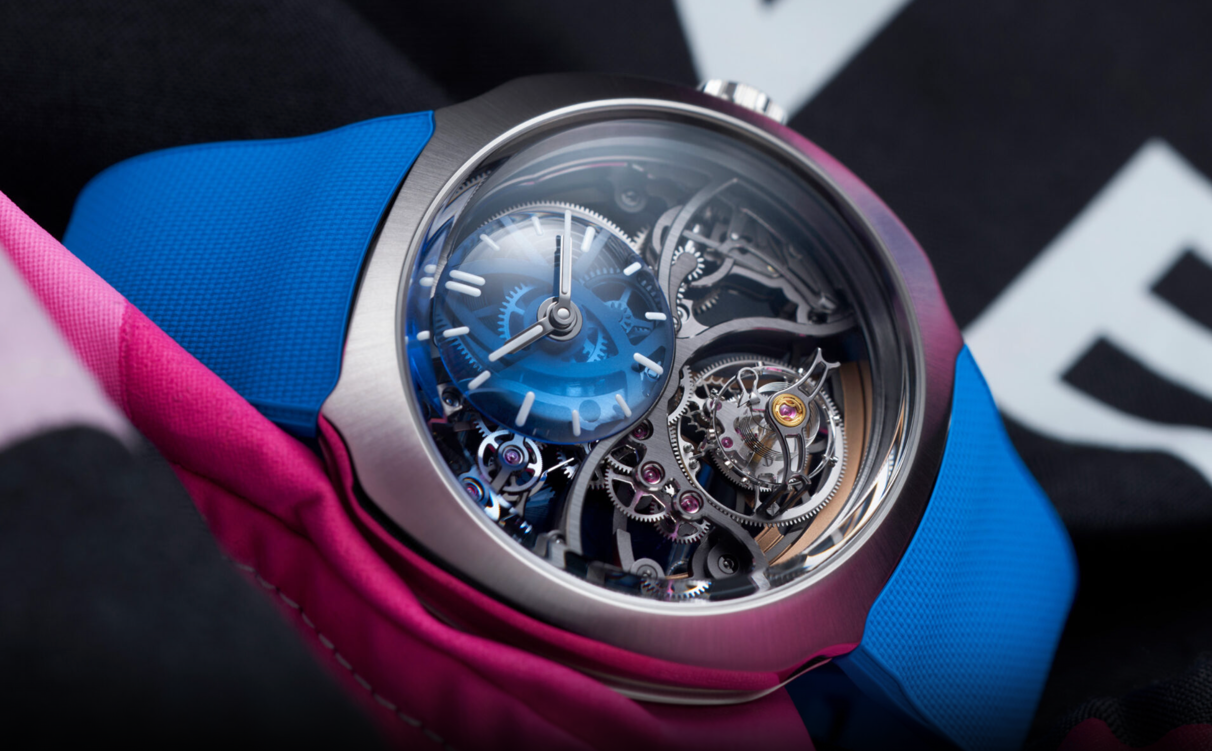 The limited Alpine x Moser Streamliner Cylindrical Tourbillon