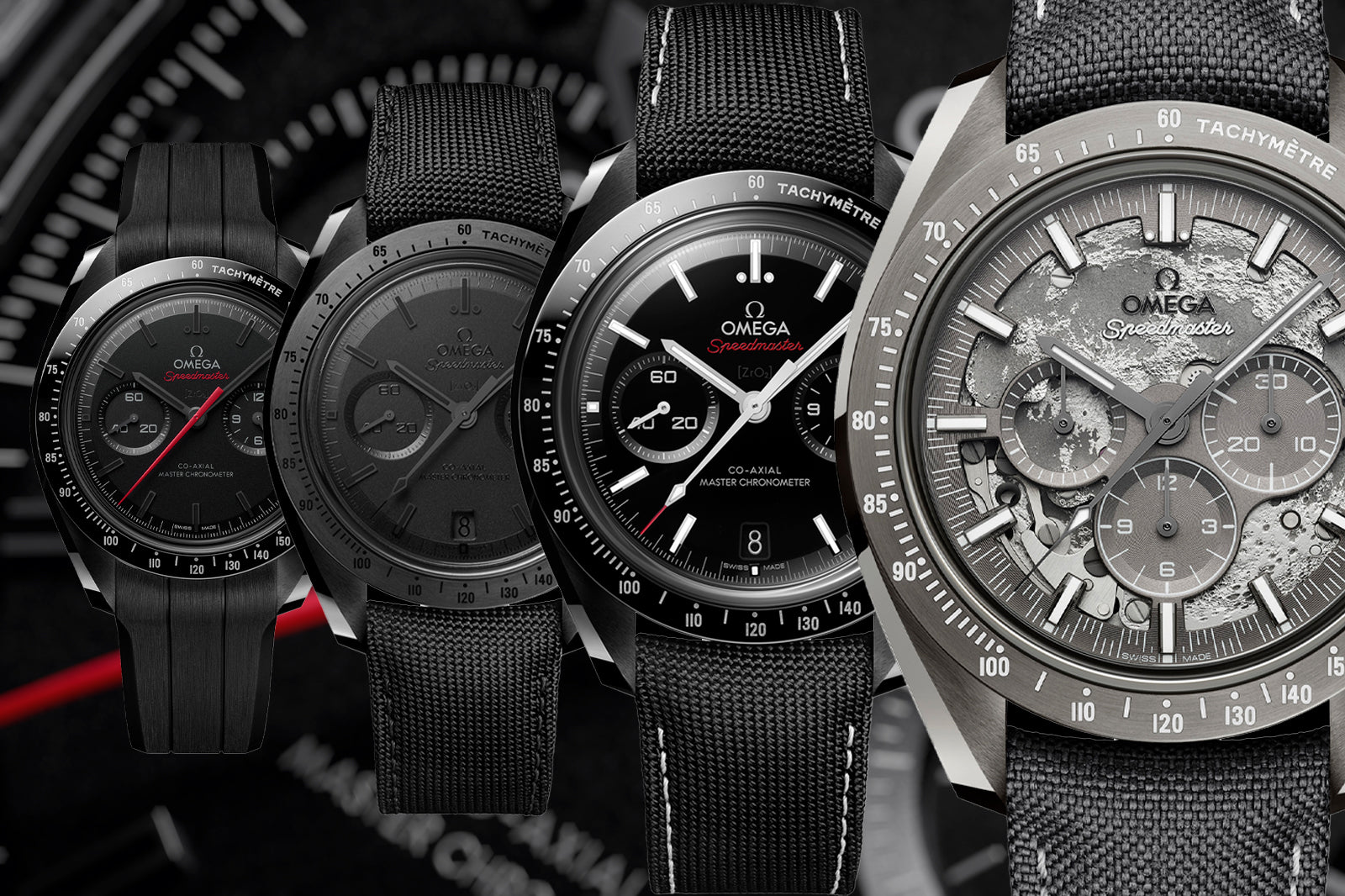 Omega expands the Dark Side of the Moon line with 4 updated Speedmasters and new movements
