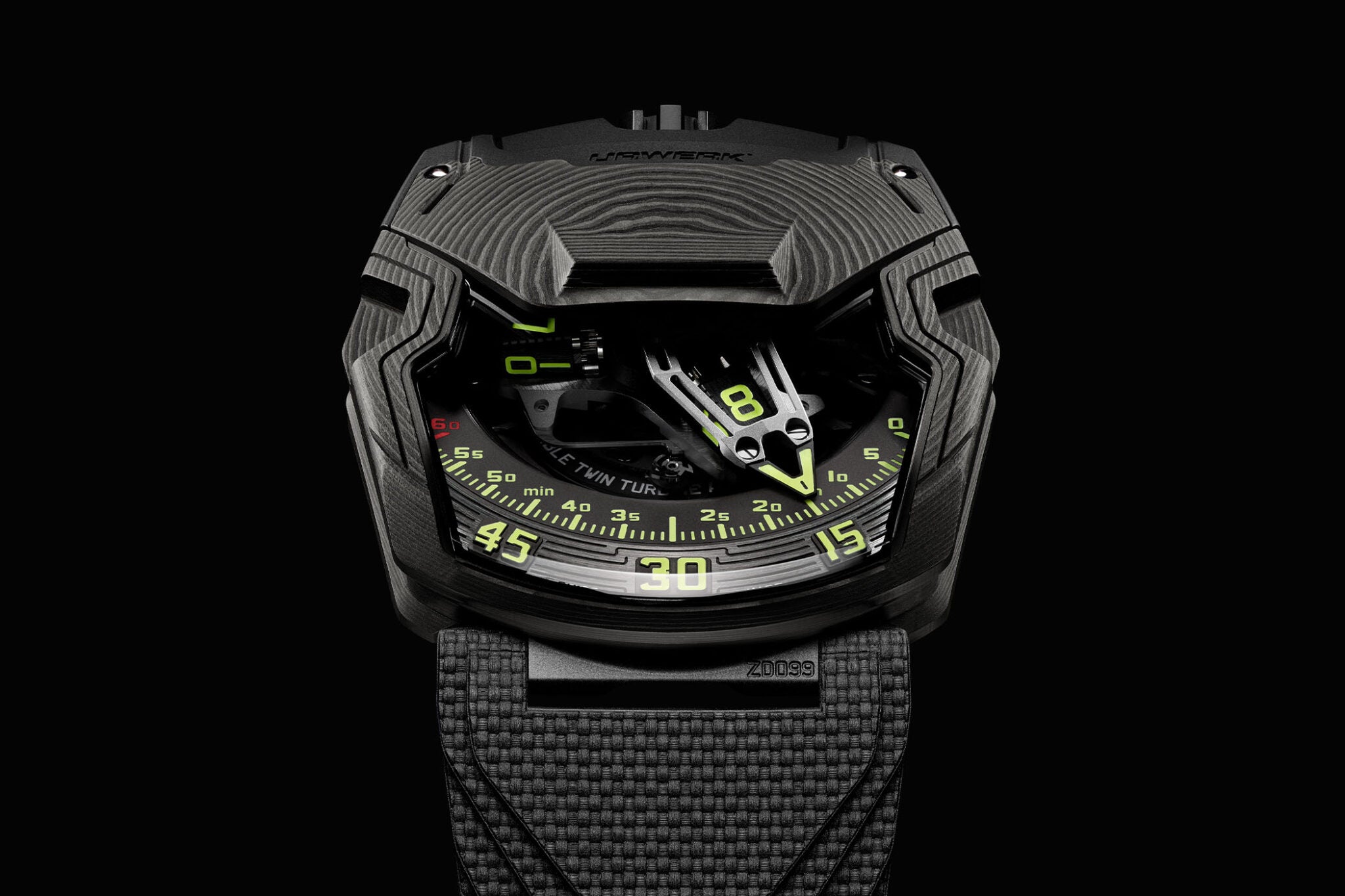 New Urwerk UR-230. A newly developed, yet familiar, black case