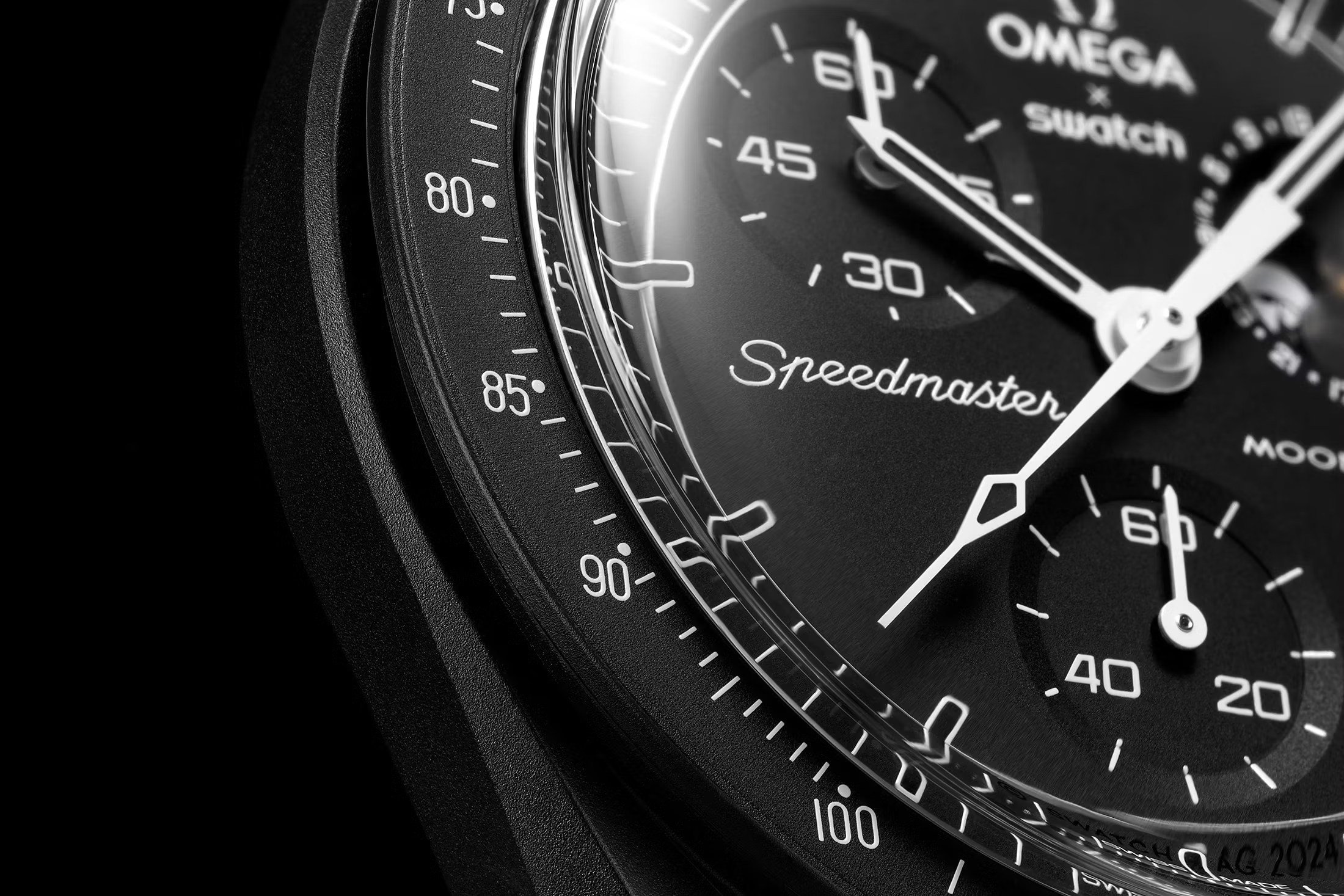 And...here we go again: the Swatch x Omega Mission to Moonphase New Moon