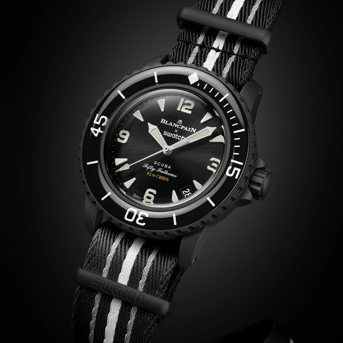Blancpain x Swatch Scuba ブラック( 自動巻き) THE NEW BLANCPAIN X Blancpain x Swatch Scuba ブラック( 自動巻き) THE NEW BLANCPAIN X