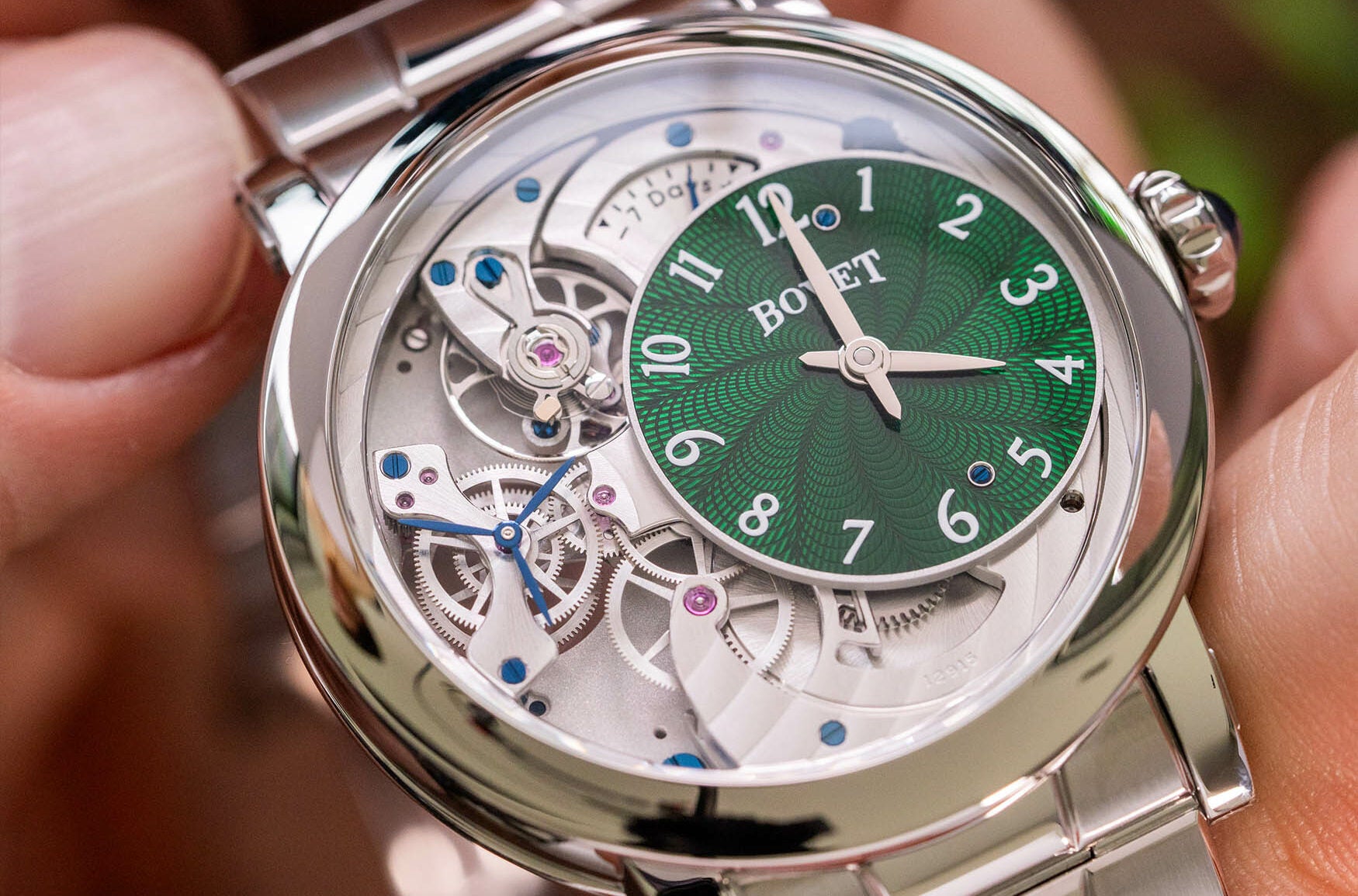 The Bovet Récital 12 is the brand's first bracelet watch in Titanium