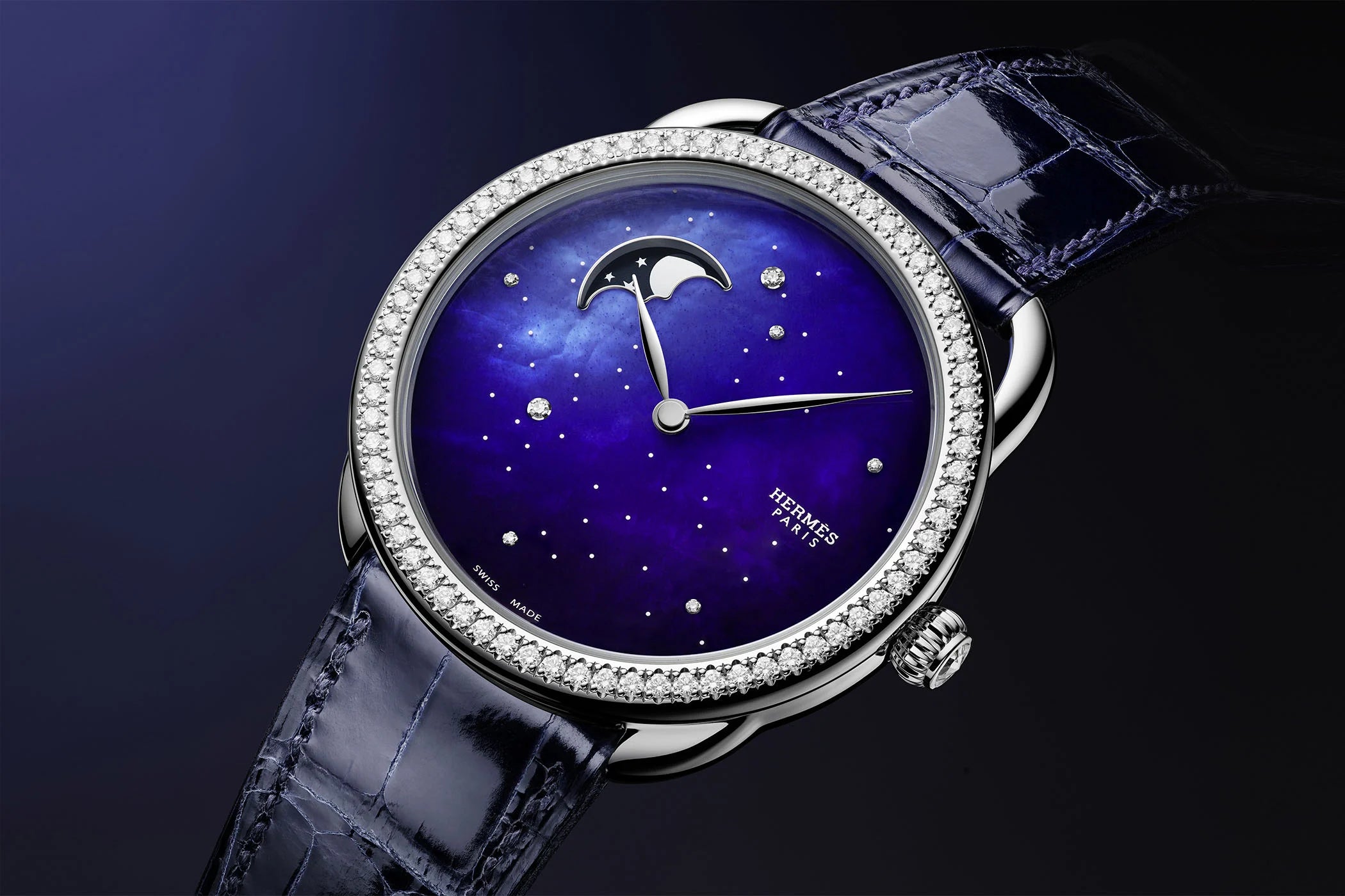 The Stellar Face of the Hermés Arceau Petite Lune Ciel Étoilé Watch