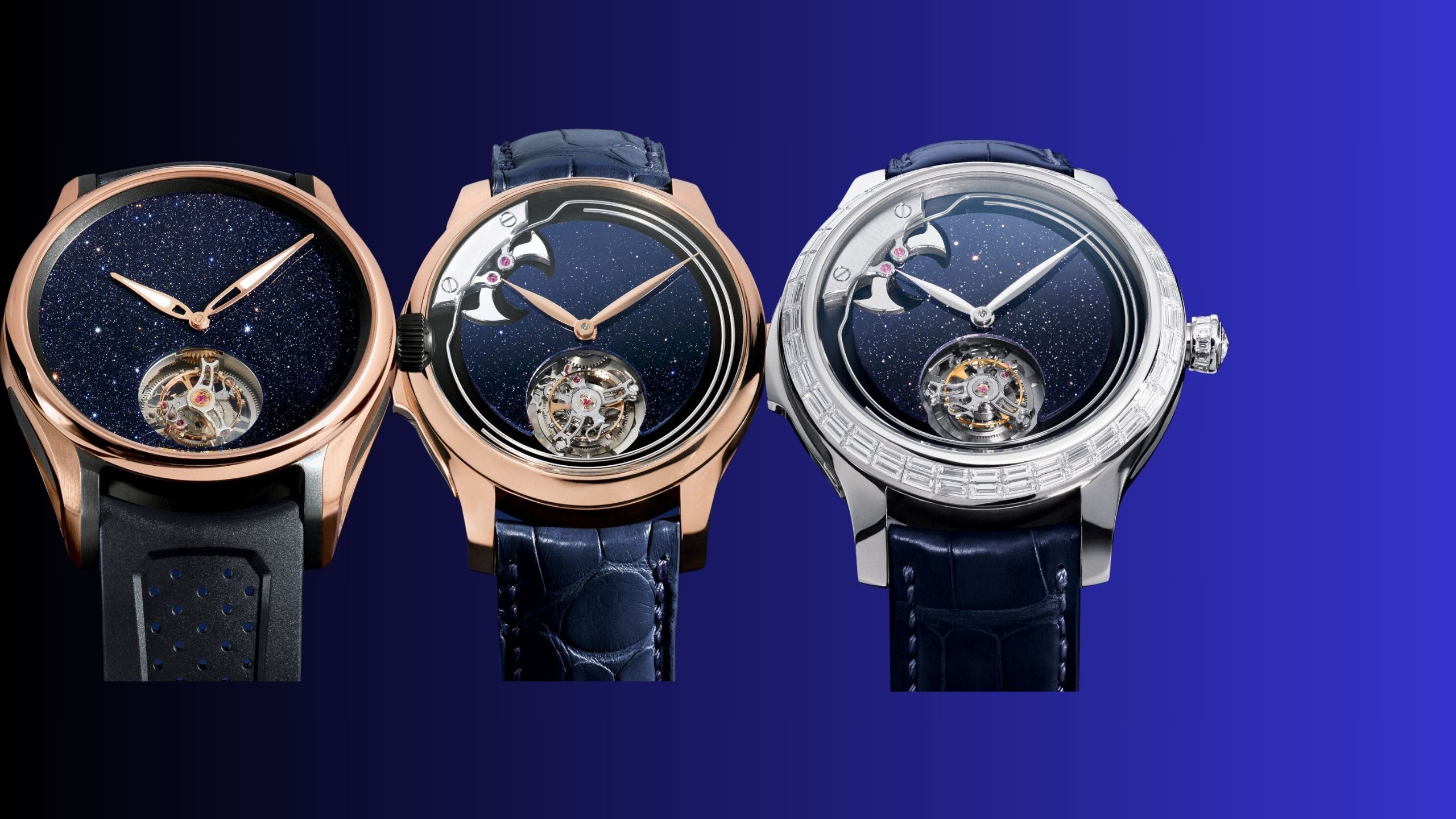 Trio of heavy hitters by H. Moser & Cie in collaboration with Bucherer