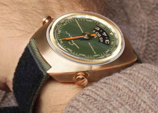 New dial colours and a bronze case: Singer Reimagined 1969 Chronograph and Timer