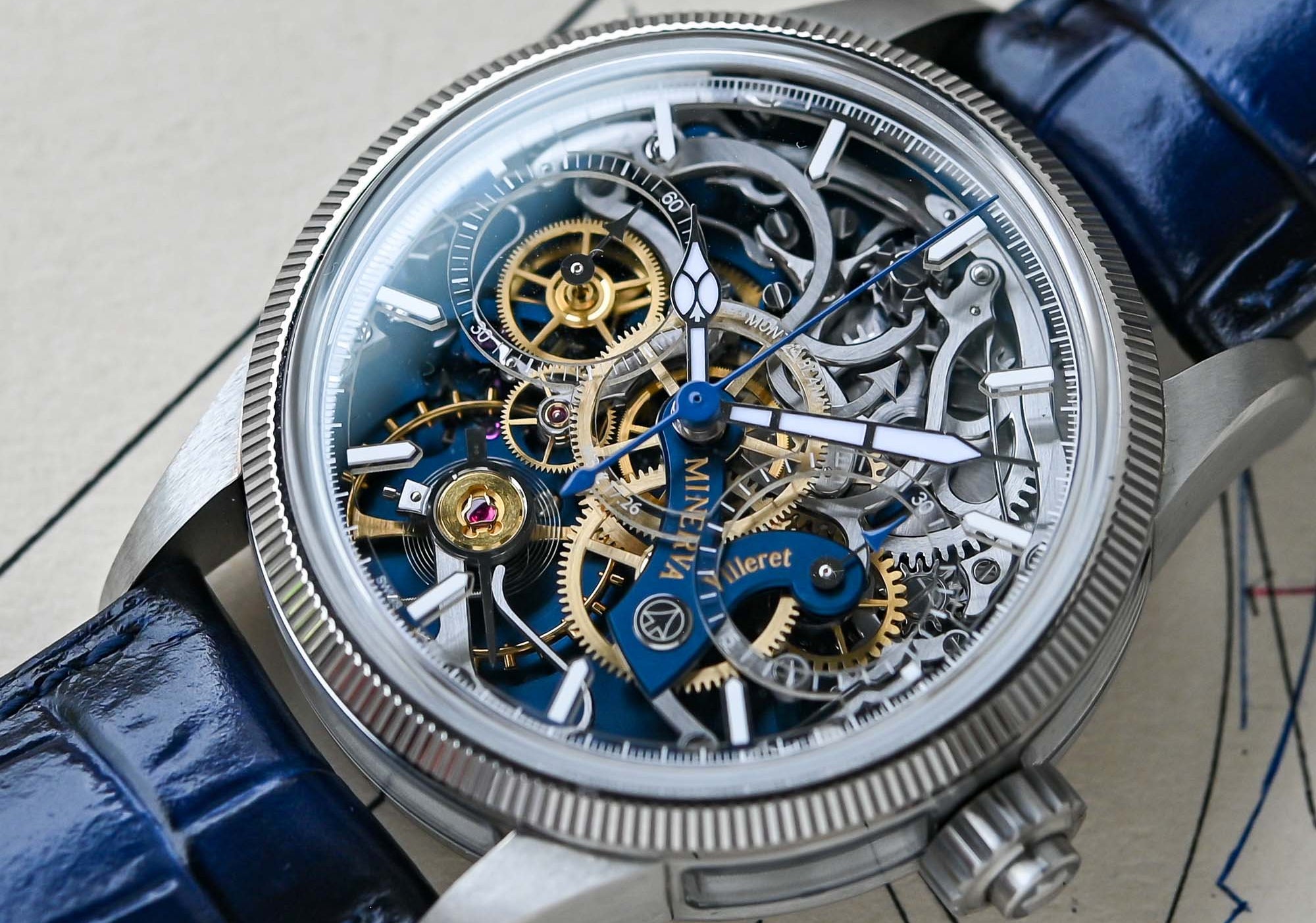 1858 Unveiled Minerva Monopusher Chronograph: Montblanc's Openworked craftmanship